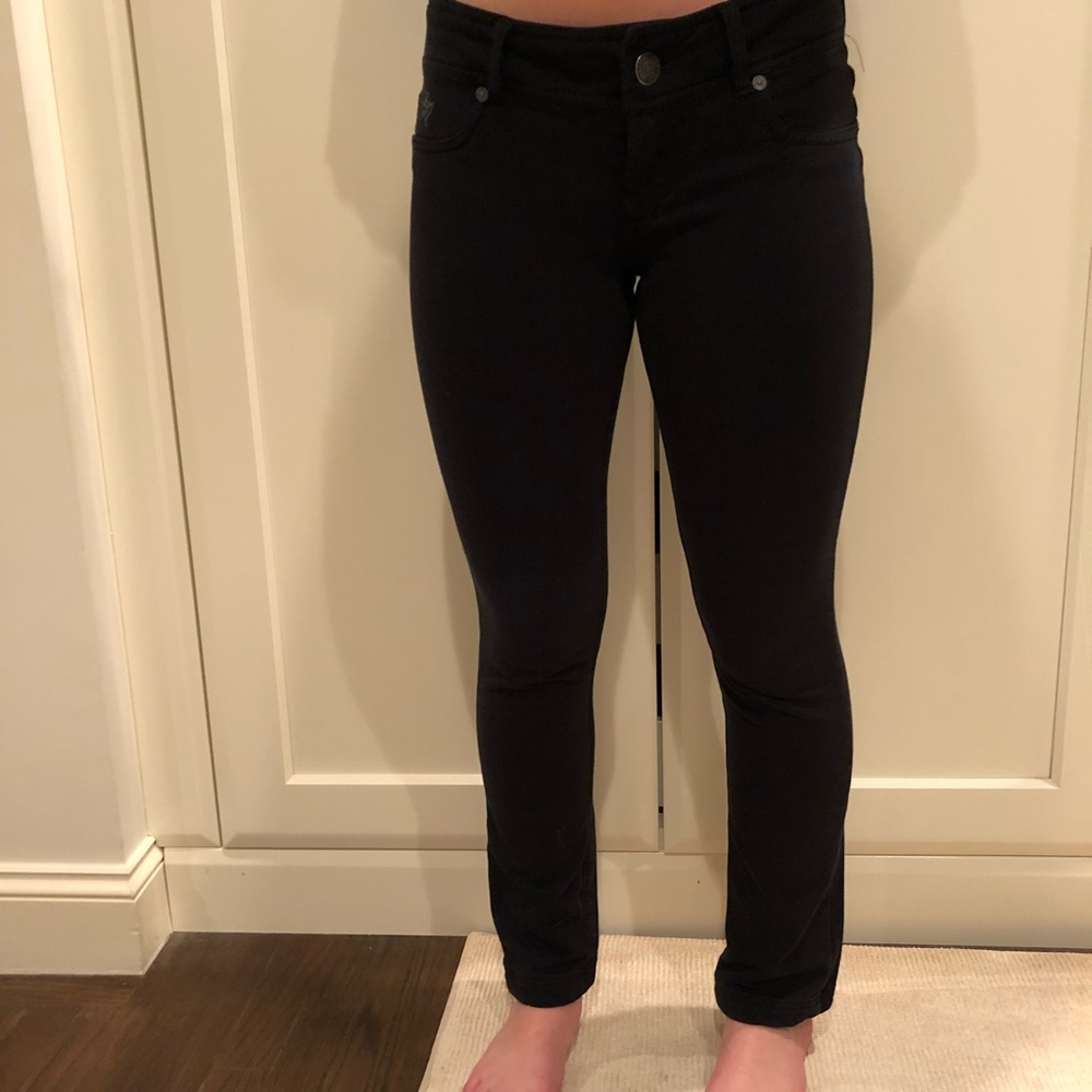 Seven Black knit jeans with silver S on pocket - Picture 5 of 5